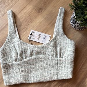 Zara Textured Corset Top